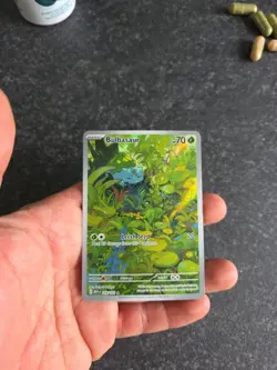 Bulbasaur 166/165 Pokemon TCG 151 Illustration Rare Full Art English NM - Image 4