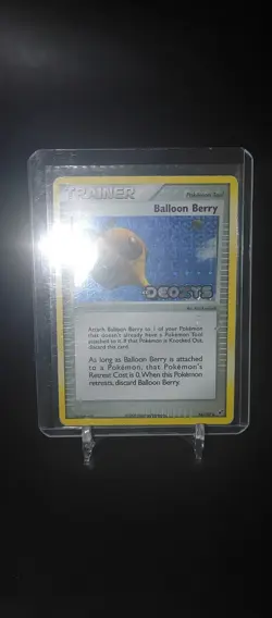 Pokemon TCG English Balloon Berry Ex Deoxys Reverse Stamp 84/107 DM - Image 1