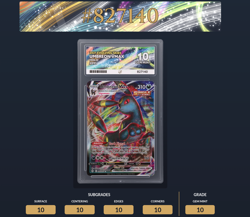 Pokemon TCG Umbreon VMAX Evolving Skies 095/203 Holo Ultra Rare Ace 10 Gem Mint - Image 1
