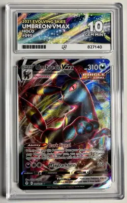 Pokemon TCG Umbreon VMAX Evolving Skies 095/203 Holo Ultra Rare Ace 10 Gem Mint - Image 2