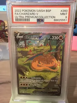 Pokemon SWSH260 2022 FA/Charizard V Ultra-Premium Collection PSA 9 - Image 1