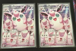 Pokemon x2 Wigglypuff 105/094 IR - Phantasmal Flames - NM / Pack Fresh - Image 1