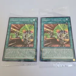 Yugioh 2x Urgent Schedule LDS2-EN125 Secret Rare 1st Edition SEALED! - Image 1