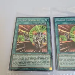 Yugioh 2x Urgent Schedule LDS2-EN125 Secret Rare 1st Edition SEALED! - Image 2