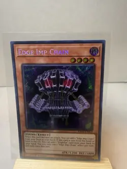 Yu-Gi-Oh! Edge Imp Chain RA04-EN014 Quarter Century 1st Ed Holo Effect ATK/1200… - Image 1