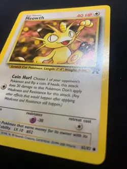 MEOWTH - 62/82 - TEAM ROCKET - POKEMON CARD - LP - Image 3