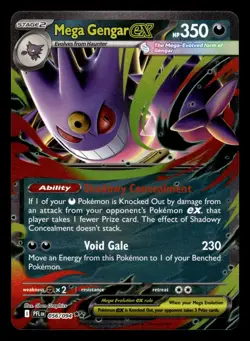 Mega Gengar ex 056/094 Double Rare Phantasmal Flames Pokemon Card - Image 1