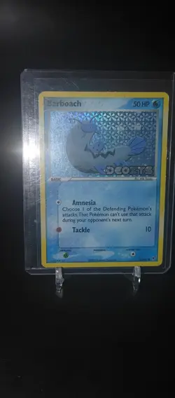 Pokemon TCG Barboach EX Deoxys Stamped Card 54/107 DMG - Image 1