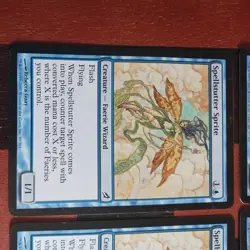 Mtg x4 Spellstutter Sprite x4 NM/ VLP Lorwyn Faerie Wizard Magic Cards - Image 3