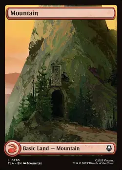 1x (295) Mountain - FULL ART Avatar's Journey Land MTG Avatar: The Last Airbende - Image 1