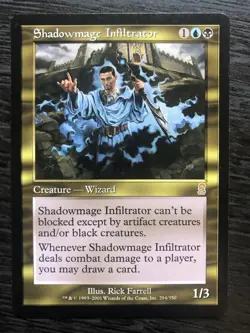MTG Odyssey; Shadowmage Infiltrator. Muti colour Blue/Black Rare. - Image 1