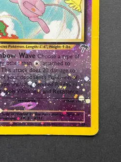 Pokemon Mew Southern Islands Reverse Holo Rare SWIRL 1/18 2001 - Image 4