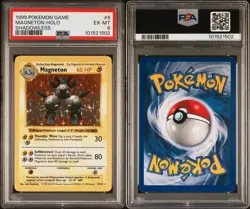 1999 Pokemon Base Set Shadowless Magneton Holo #9 Holo PSA 6 - Image 5