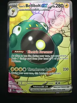 Iono’s Bellibolt ex 172/159 Full Art Journey Together Pokemon Card TCG Holo - Image 1