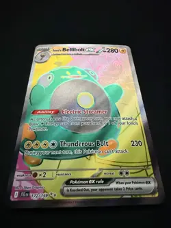 Iono’s Bellibolt ex 172/159 Full Art Journey Together Pokemon Card TCG Holo - Image 3