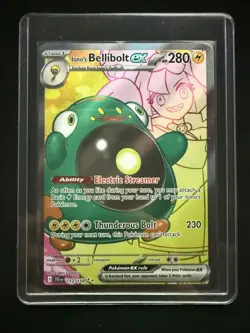 Iono’s Bellibolt ex 172/159 Full Art Journey Together Pokemon Card TCG Holo - Image 5