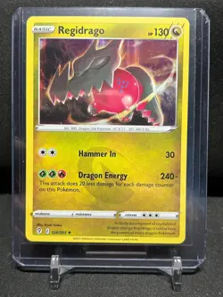 Regidrago 124/203 Holo Rare Pokemon 2021 Evolving Skies NM - Image 1