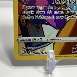 Pokemon TCG Brilliant Stars Trainer Gallery Dedenne NM TG07TG30 One Owner - Image 4