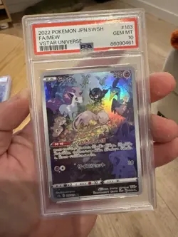 Pokemon Japanese FA MEW Vstar Universe 2022/ #183/ PSA10 - Image 1