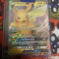 Pokemon Pikachu GX Black Star Promo TCG Sun & Moon SM232 NM - Image 1