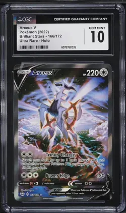 Arceus V 166/172 Ultra Rare Holo Brilliant Stars CGC 10 Gem Mint Pokemon - Image 1