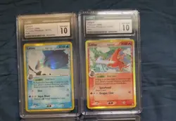 2x CGC 10 Pokemon Cards || 2006 Latios Holo #12 + Latias Holo #11 Delta Species - Image 1