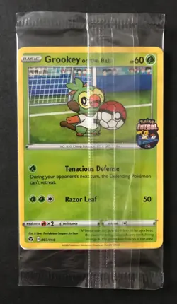 Grookey On The Ball 003/005 Futsal Pokemon Card PROMO UK Exclusive NEW SEALED - Image 1