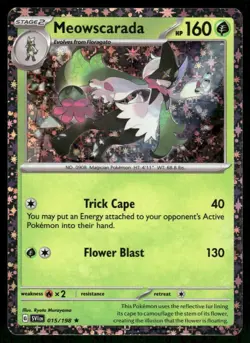 Pokemon Cards Meowscarada 015/198 Scarlet & Violet Cosmos Holo Rare NM - Image 1