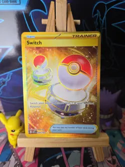 Switch 206/165 Gold Hyper Rare Scarlet & Violet 151 MEWen SV3.5 Holo Card - Image 1