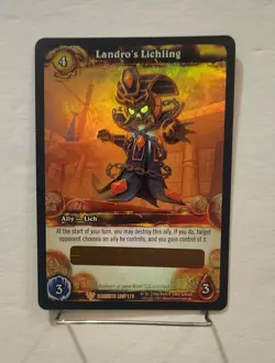 World of Warcraft TCG UNSCRATCHED Loot Card - Landro's Lichling (NM) - Image 1