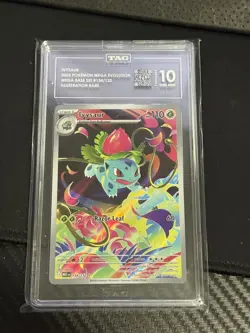Ivysaur 134/132 Illustration Rare Megas Evolutions Pokemon Card TAG 10 - Image 1