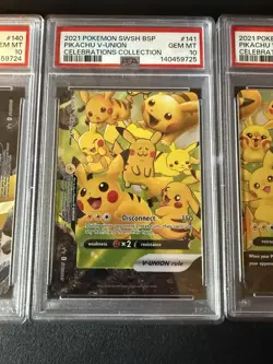 Pikachu V Union 4 Card Set English PSA 10 Sequential Collection (New 2026 Cert) - Image 3