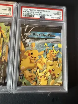 Pikachu V Union 4 Card Set English PSA 10 Sequential Collection (New 2026 Cert) - Image 5