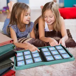 9 Pocket Trading Card Zip Binder, 360 Cards, Premium Exo-Tec Album Mater - Image 4