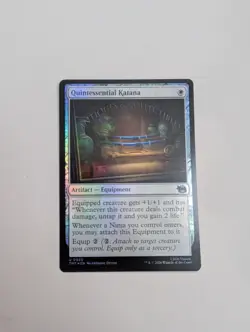 MTG - Quintessential Katana (Foil) - Teenage Mutant Ninja Turtles NM/M Condition - Image 1
