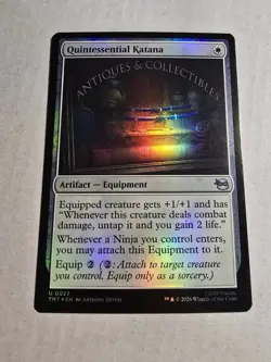 MTG - Quintessential Katana (Foil) - Teenage Mutant Ninja Turtles NM/M Condition - Image 1