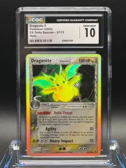 CGC 10 GEM MINT 💎 - Dragonite 3/113 Delta Species Holo - 2005 Pokemon - Image 1