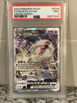 2023 Pokemon Crown Zenith Galarian Gallery Deoxys VSTAR GG46 PSA 9 Mint - Image 3