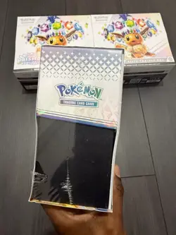 X1 Pokemon TCG Prismatic Evolutions ETB Brand New Sealed - SMALL RIP - Image 2