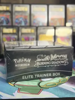 Pokemon Sun & Moon Burning Shadows Elite Trainer Box 65 Necrozma Card Sleeves - Image 2