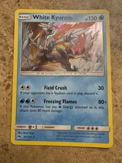 Pokemon TCG White Kyurem 63/214 Sm-Lost Thunder Holo - Image 1