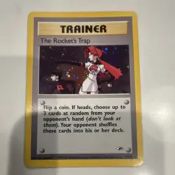 Pokemon TCG The Rocket's Trap Gym Heroes 19/132 Holo Rare Unlimited English - Image 1