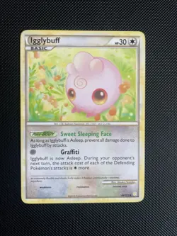 Pokemon TCG Igglybuff Heartgold & Soulsilver 44/123 Regular Uncommon LP/NM - Image 1