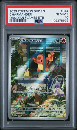 PSA 10 Charmander 44 SVP Promo Pokemon Obsidian Flames ETB GEM MINT 2023 - Image 1