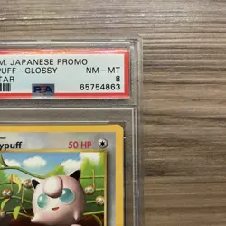 1999 Pokemon Jigglypuff - Glossy Grey Star Promo - PSA 8 - Image 3