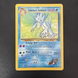 Pokemon Vintage Non Holo Rare Sabrina's Golduck Gym Challenge 30/132 WotC - Image 1