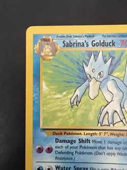 Pokemon Vintage Non Holo Rare Sabrina's Golduck Gym Challenge 30/132 WotC - Image 2