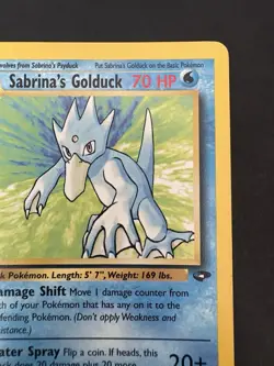 Pokemon Vintage Non Holo Rare Sabrina's Golduck Gym Challenge 30/132 WotC - Image 3