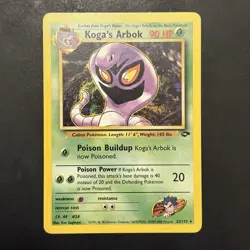 Pokemon Vintage Non-Holo Rare Koga's Arbok 25/132 Gym Challenge WotC NM - Image 1