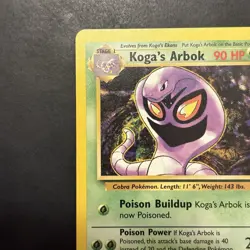 Pokemon Vintage Non-Holo Rare Koga's Arbok 25/132 Gym Challenge WotC NM - Image 2